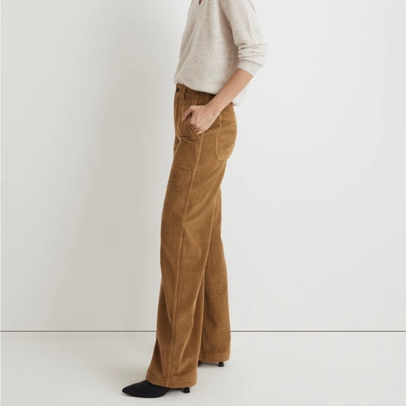 Madewell Griff Superwide-Leg Fatigue Cargo Pants in Garment-Dyed Corduroy - Picture 3 of 12